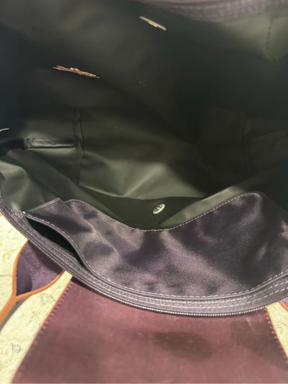 Longchamp Tote Bag LONGCHAMP Le Pliage Bilberry Purple EUC